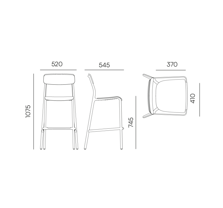Барний стілець Rimo FRIK5511 Agate Grey (FRIK5511-423U)3